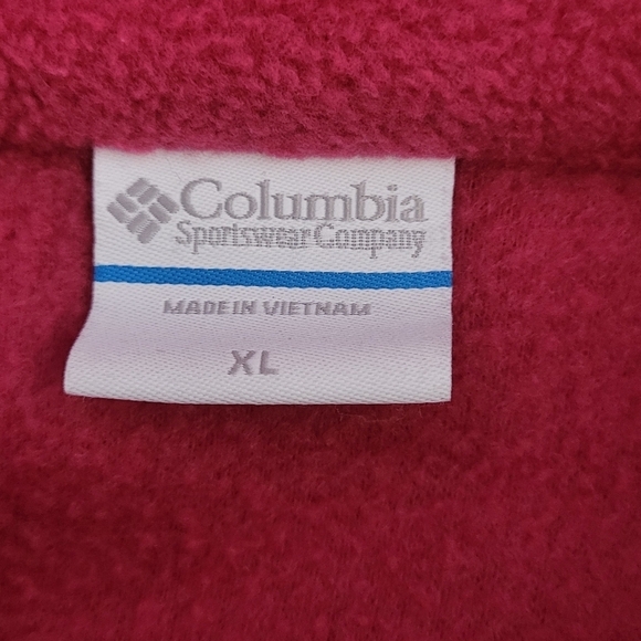 Columbia Raspberry Pink Full Zip Fleece Vest - Picture 6 of 10